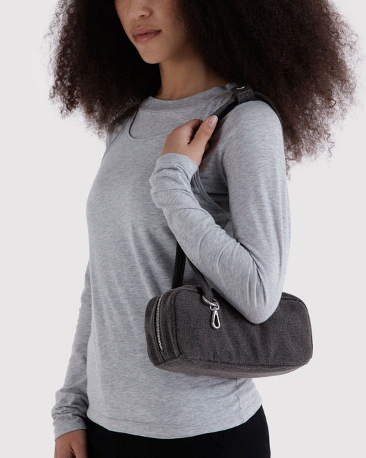 SMALL DENIM BOWLER BAG - US 7814