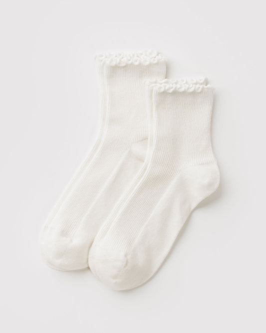 LETTUCE EDGE SOCK SET OF 2 - US 9129
