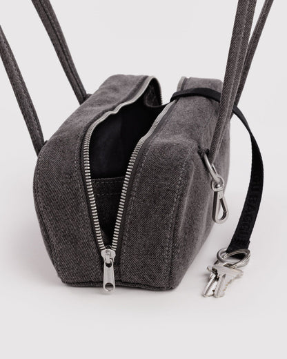SMALL DENIM BOWLER BAG - US 7814