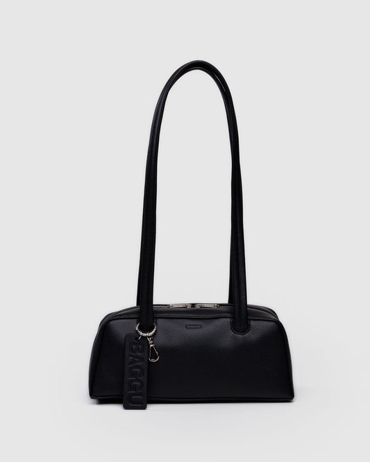 SMALL RECYCLED LEATHER BOWLER BAG - US 4444