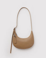 SMALL RECYCLED LEATHER FLAT CRESCENT - US 1395