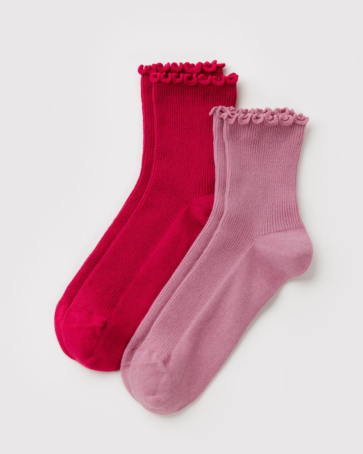 LETTUCE EDGE SOCK SET OF 2 - US 1353