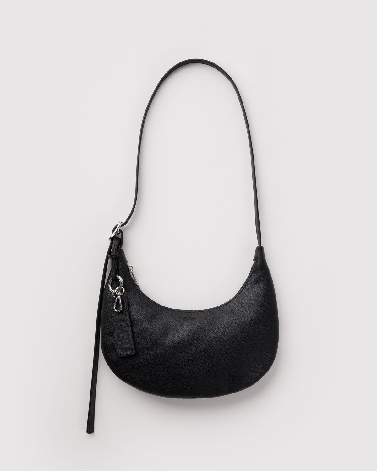 SMALL RECYCLED LEATHER FLAT CRESCENT - US 1062