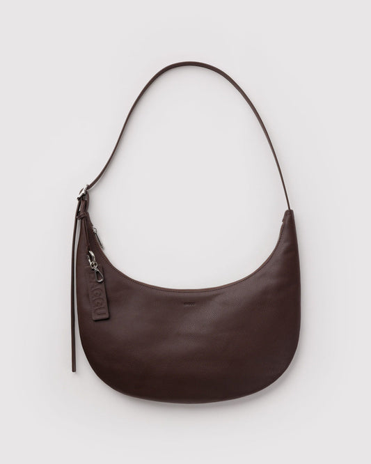 MEDIUM RECYCLED LEATHER FLAT CRESCENT - US 1811