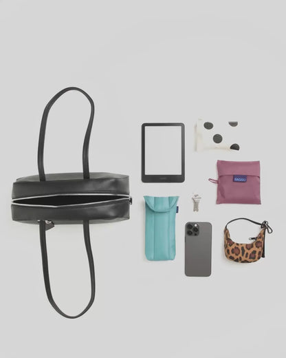 RECYCLED LEATHER BOWLER BAG - US 9326