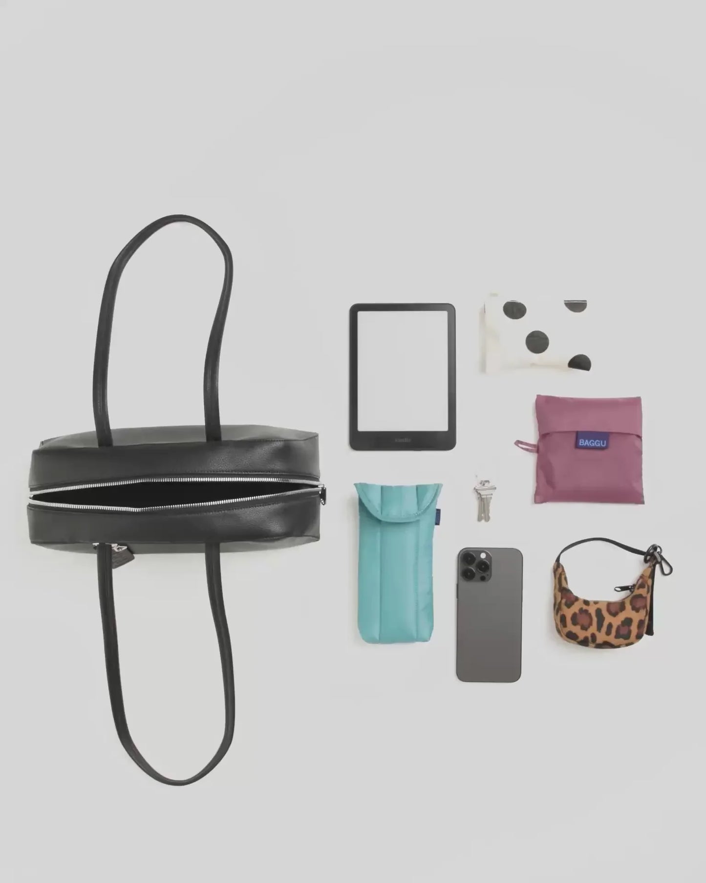 RECYCLED LEATHER BOWLER BAG - US 3254
