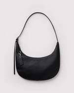 MEDIUM RECYCLED LEATHER FLAT CRESCENT - US 9467