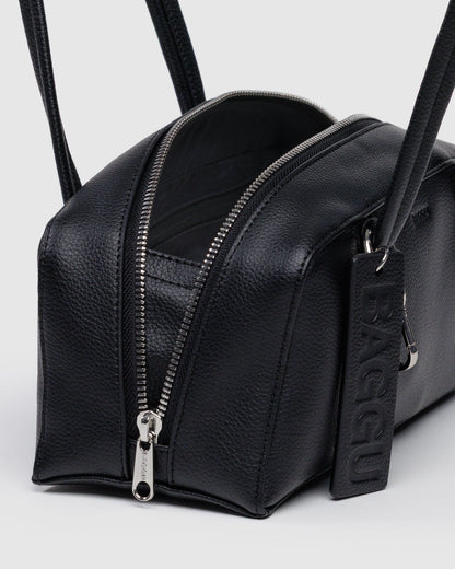 SMALL RECYCLED LEATHER BOWLER BAG - US 4444
