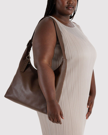 RECYCLED LEATHER SHOULDER BAG - US 7589