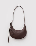SMALL RECYCLED LEATHER FLAT CRESCENT - US 5242
