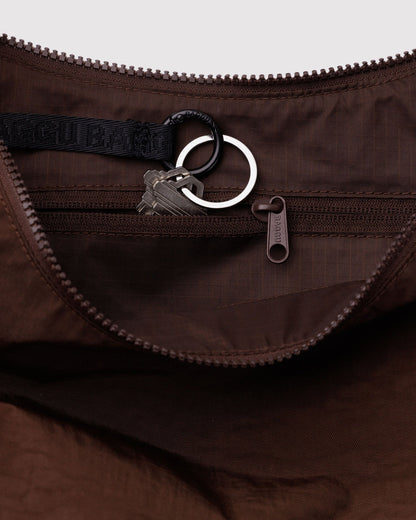 MEDIUM NYLON CRESCENT BAG - US 6558