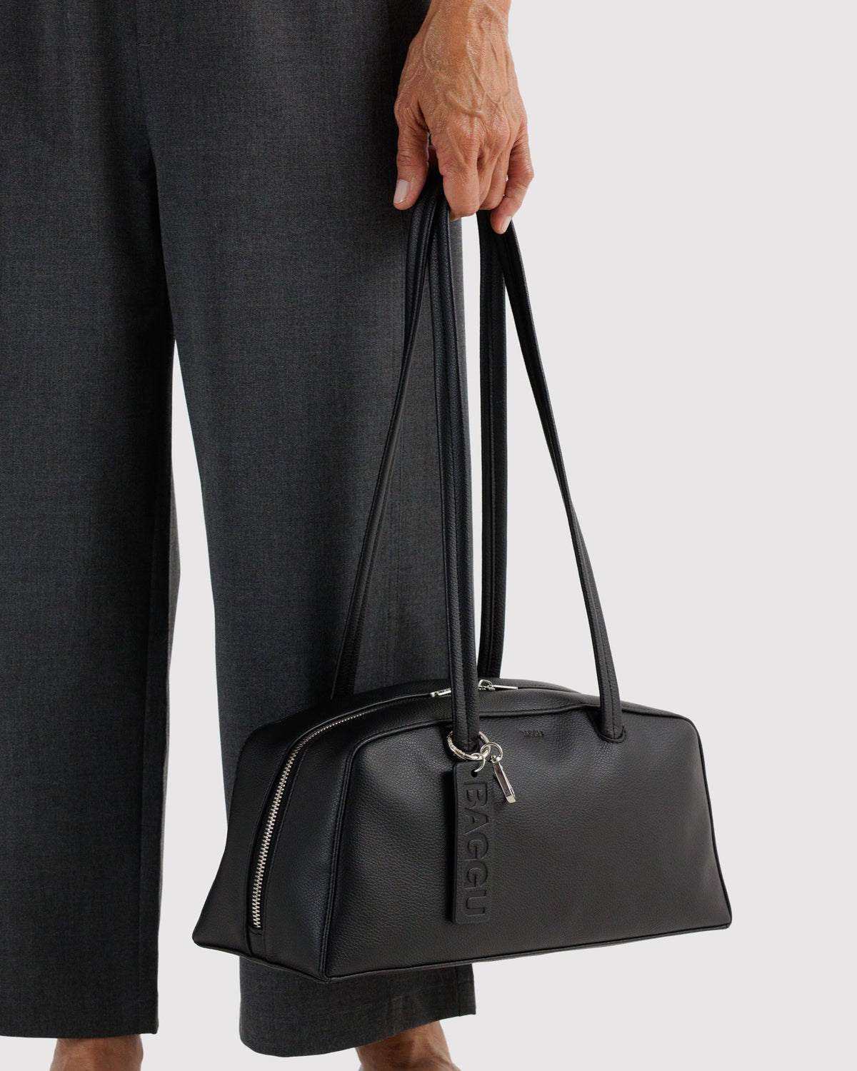 RECYCLED LEATHER BOWLER BAG - US 3254