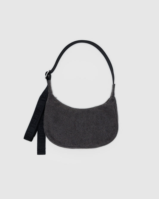 SMALL DENIM CRESCENT BAG - US 6706