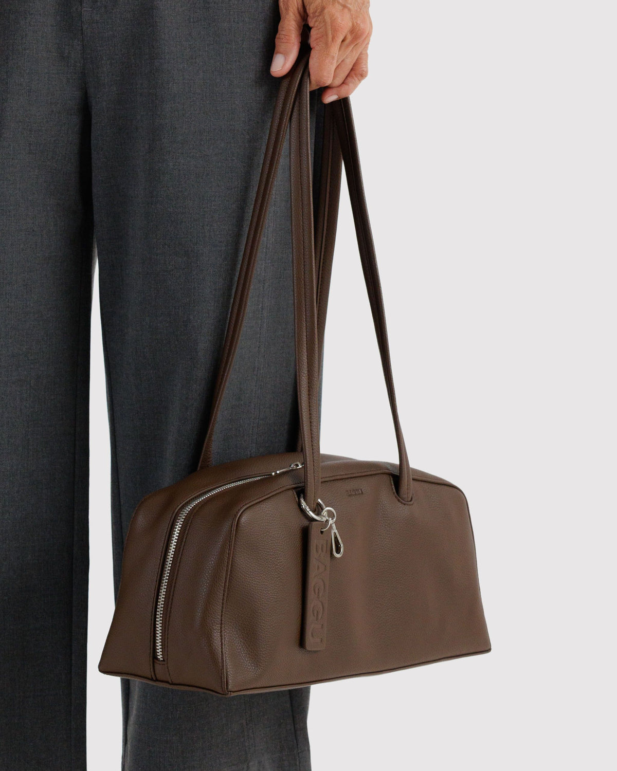 RECYCLED LEATHER BOWLER BAG - US 9326