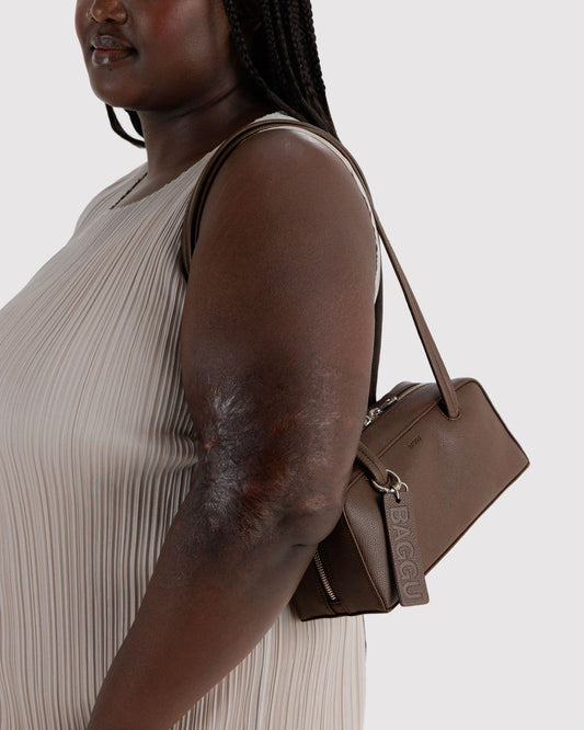 SMALL RECYCLED LEATHER BOWLER BAG - US 3088