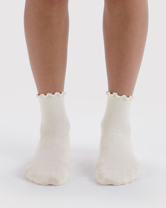 LETTUCE EDGE SOCK SET OF 2 - US 9129
