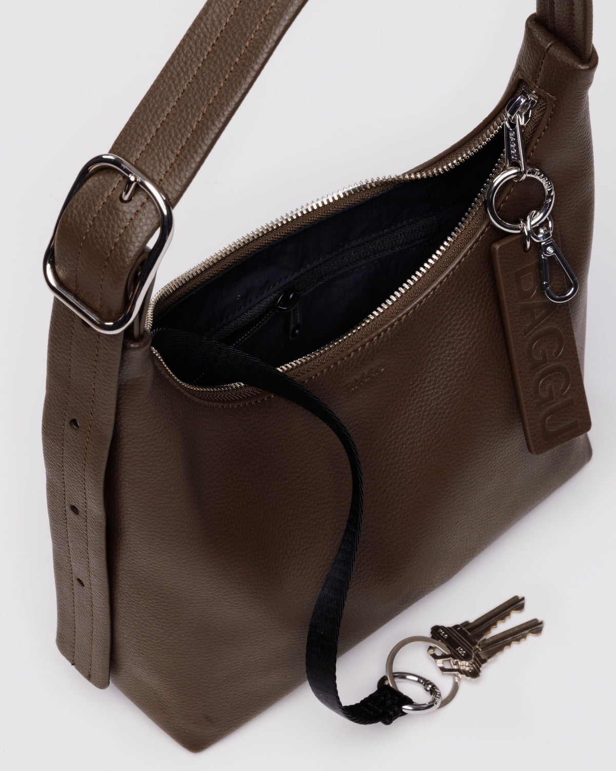 MINI RECYCLED LEATHER SHOULDER BAG - US 8630