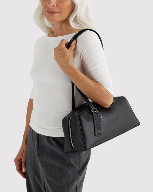 RECYCLED LEATHER BOWLER BAG - US 3254